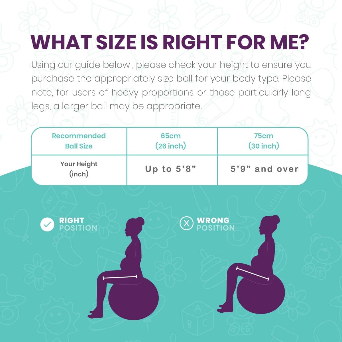 The Birth Ball Pregnancy Exercise Ball with Socks - Thumbnail 5