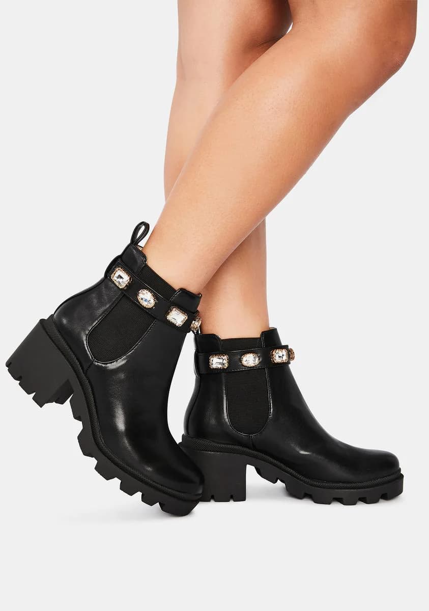Steve Madden Amulet Ankle Bootie - Black | Size 6.5 - Thumbnail 4