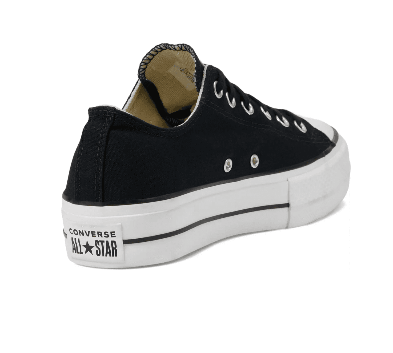 Converse Chuck Taylor All Star Low-Top Platform Sneaker - Black | Size 5 - Thumbnail 2