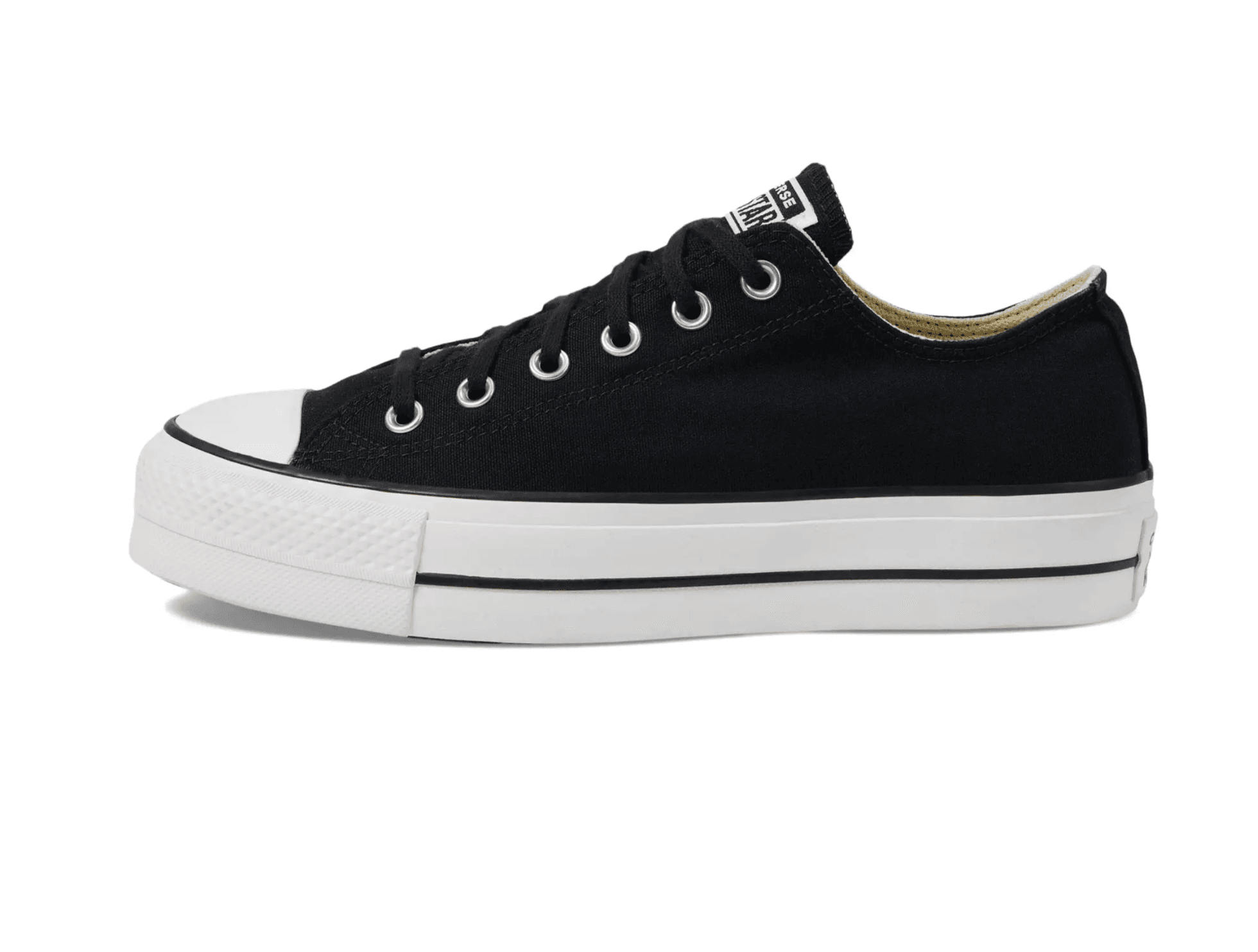 Converse Chuck Taylor All Star Low-Top Platform Sneaker - Black | Size 5 - Thumbnail 3