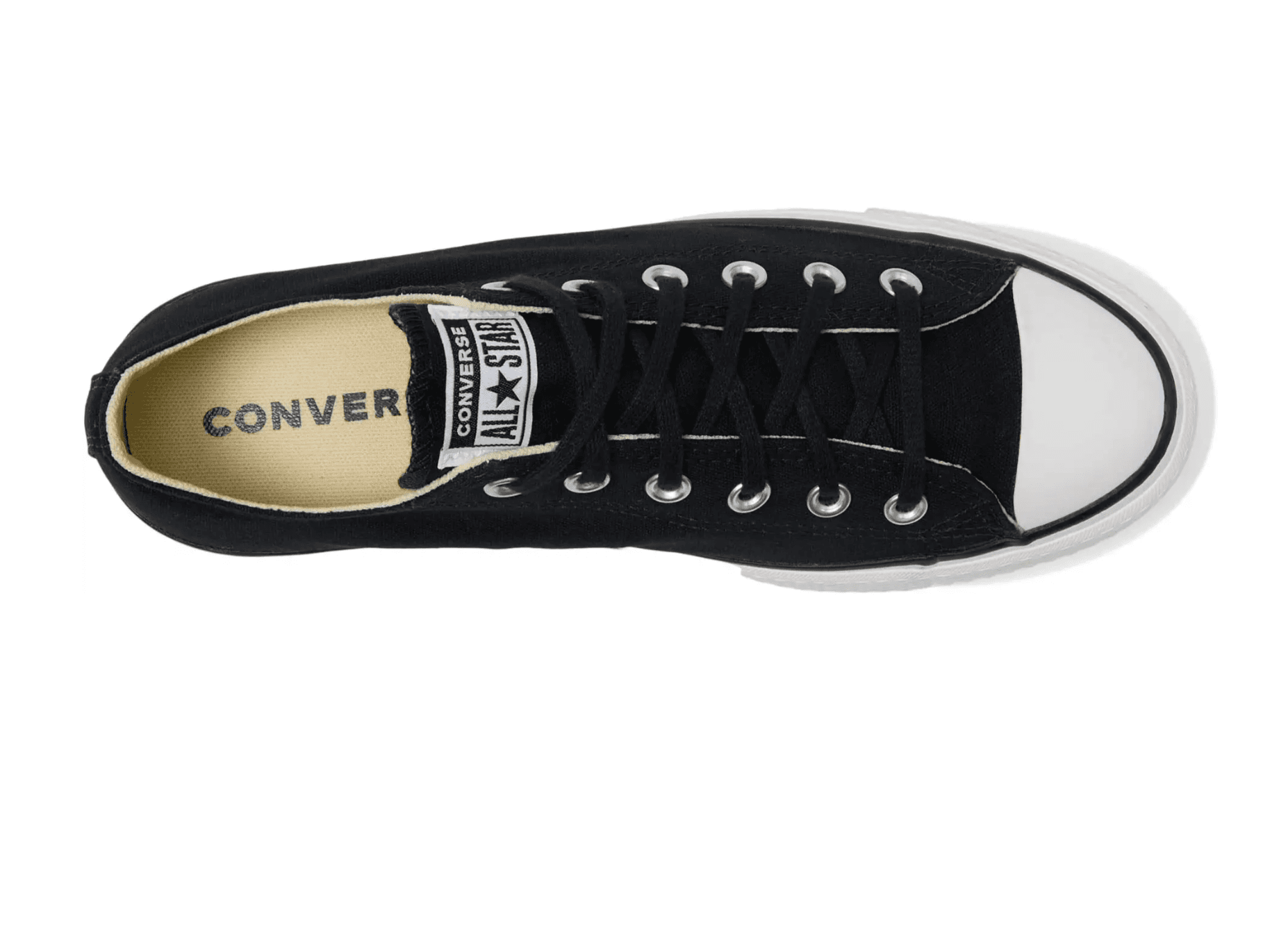 Converse Chuck Taylor All Star Low-Top Platform Sneaker - Black | Size 5 - Thumbnail 4