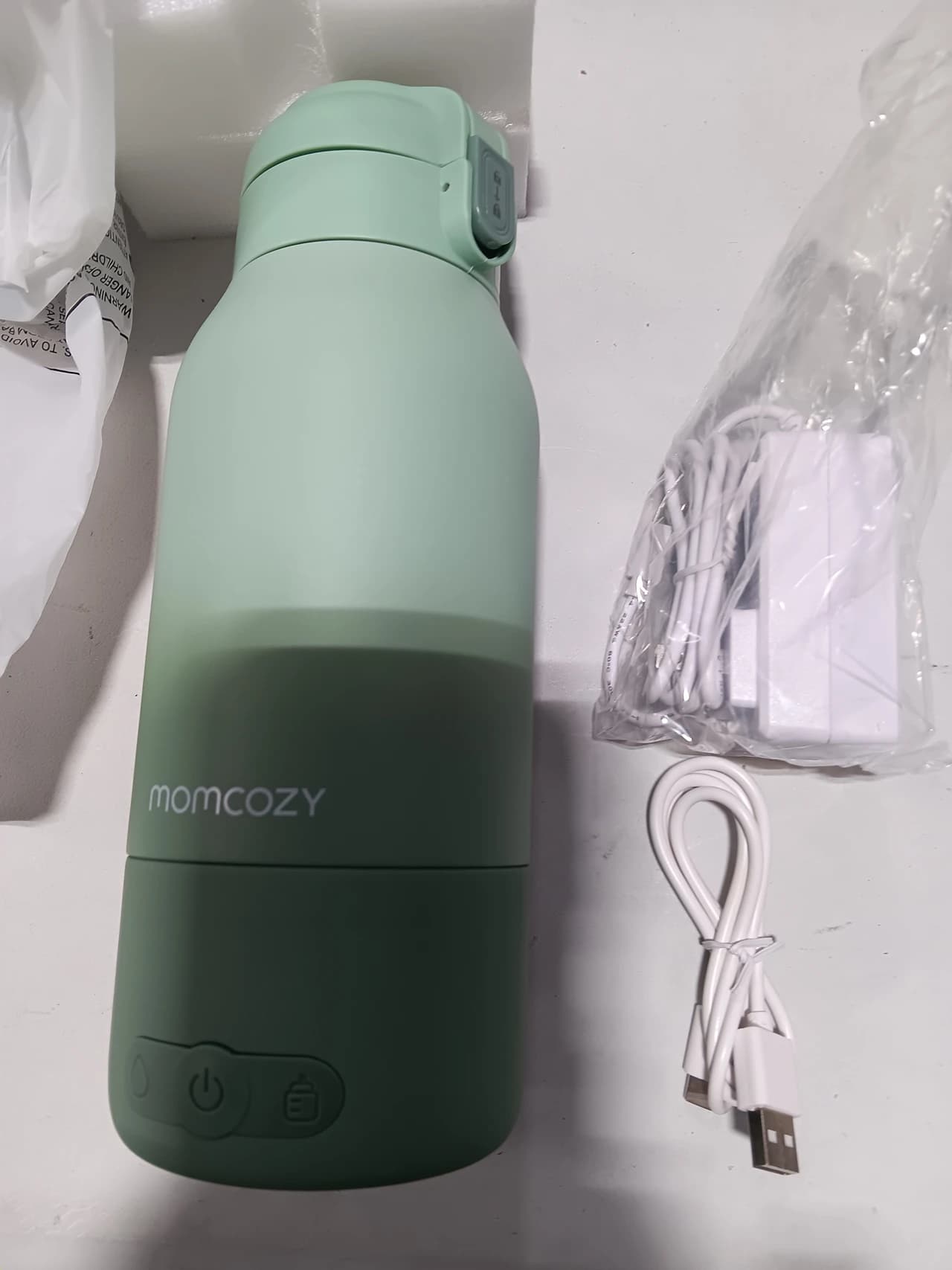 Momcozy Portable Milk Warmer for Travel – Dual Heating Modes for Breast Milk & Water, Portable Bottle Warmer with Fast Heating & Long Battery Life, 17 Ounces Large Capacity to Meet Your All-Day Needs - Thumbnail 2
