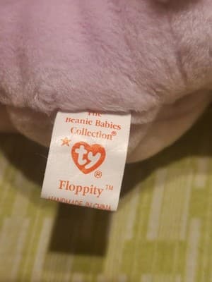 Ty Beanie Babies Pastel Bunny Lot of 4 - Hippity Hoppity Floppity Hippie '96/'98 - Thumbnail 13