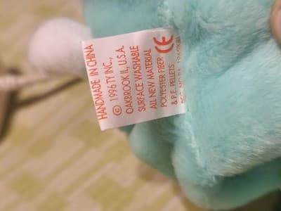 Ty Beanie Babies Pastel Bunny Lot of 4 - Hippity Hoppity Floppity Hippie '96/'98 - Thumbnail 8