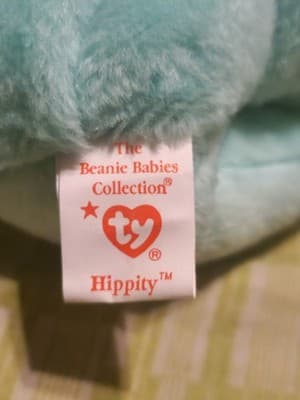 Ty Beanie Babies Pastel Bunny Lot of 4 - Hippity Hoppity Floppity Hippie '96/'98 - Thumbnail 9