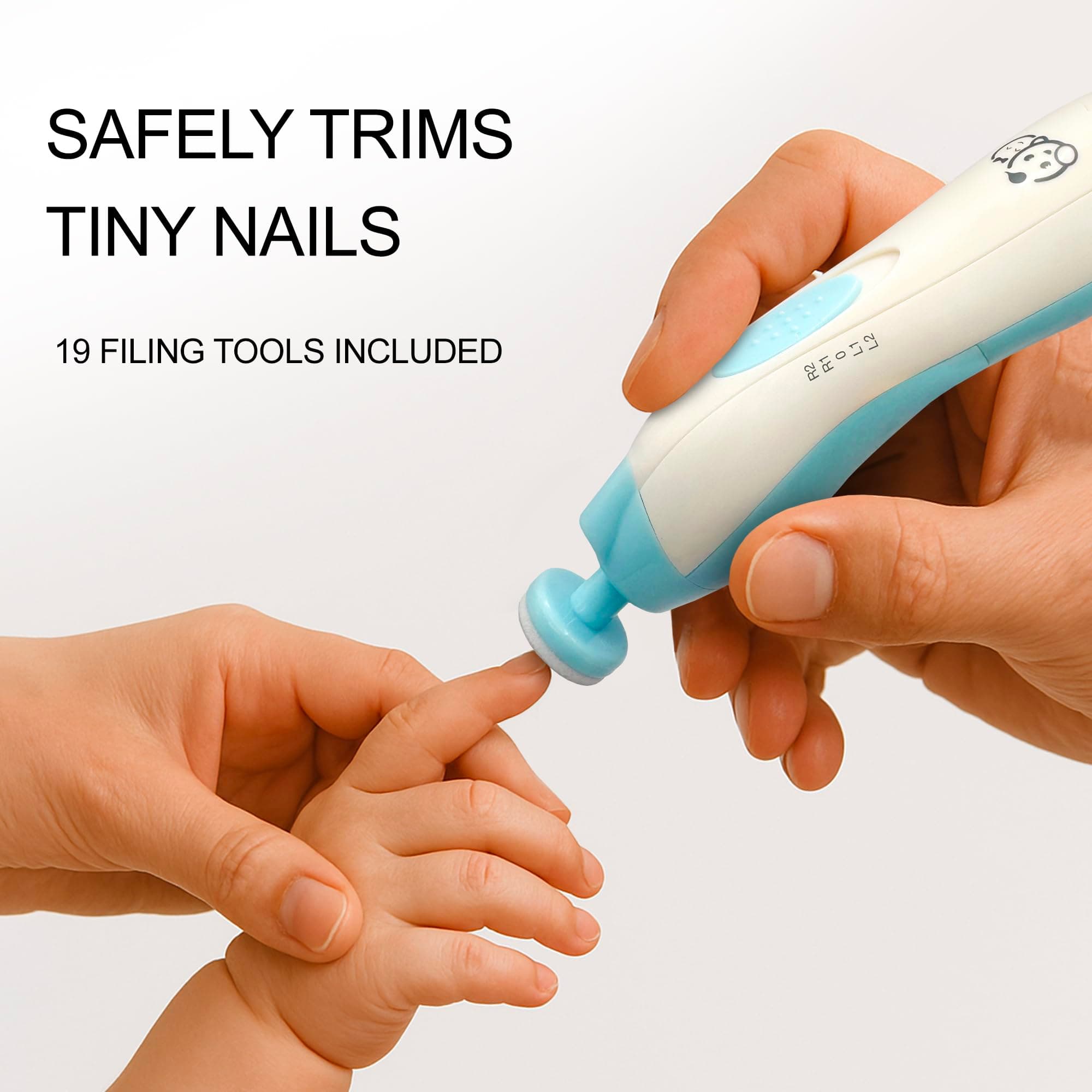 Electric Baby Nail Trimmer with 19 Filing Tools - Thumbnail 2