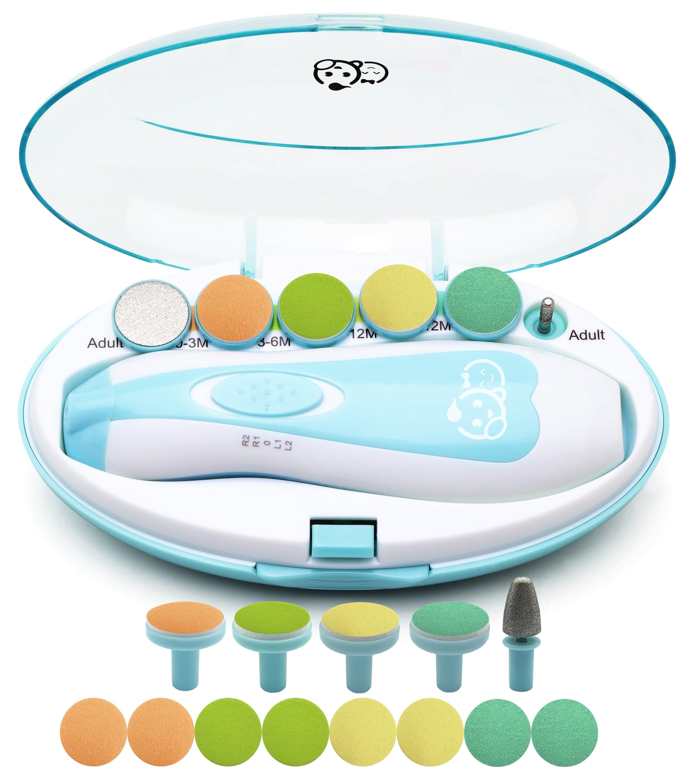 Electric Baby Nail Trimmer with 19 Filing Tools - Thumbnail 5