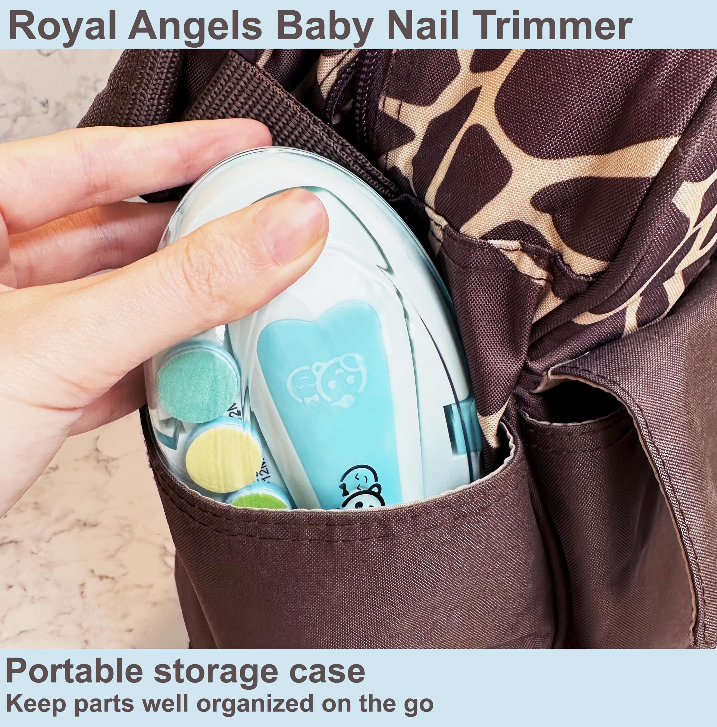 Electric Baby Nail Trimmer with 19 Filing Tools - Thumbnail 10