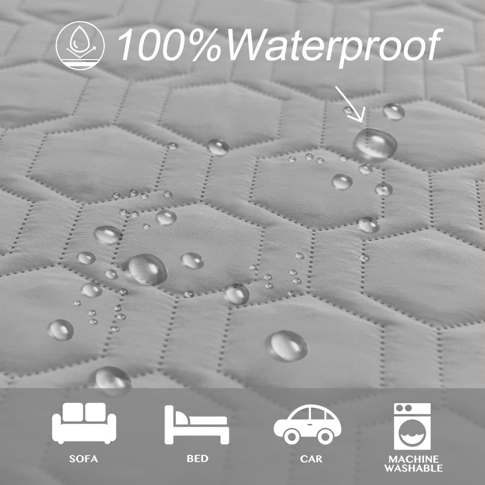 Waterproof Sofa Cover for Pets or Babies  Grey - Thumbnail 3