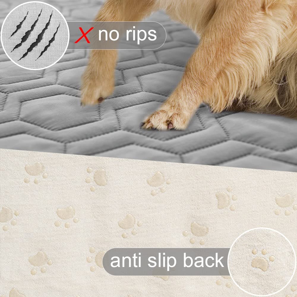 Waterproof Sofa Cover for Pets or Babies  Grey - Thumbnail 2