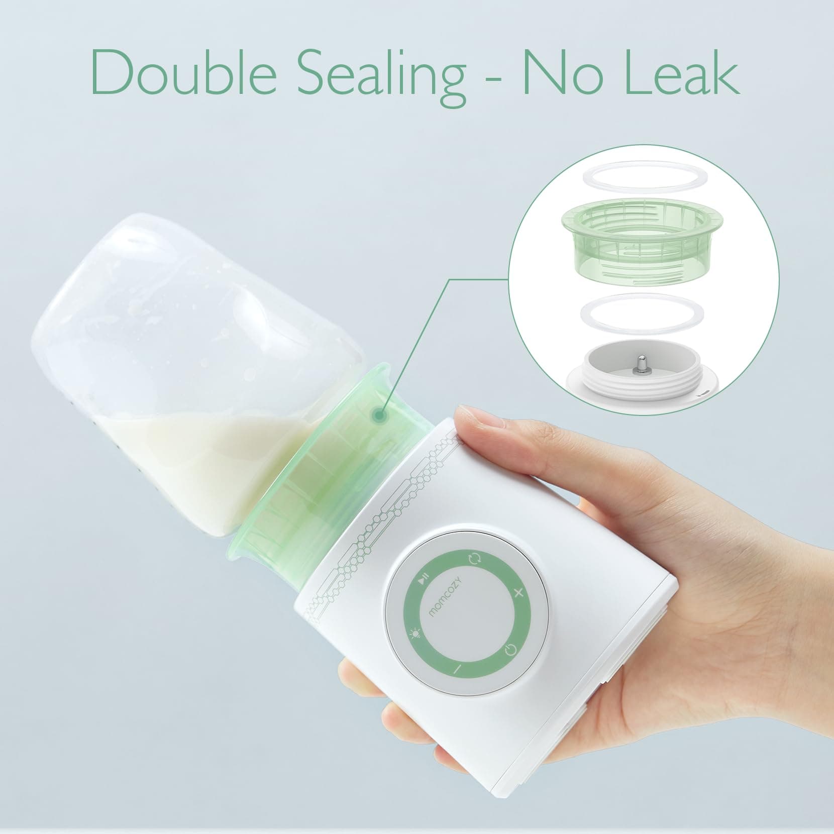 Momcozy Portable Bottle Warmer for Travel, Double Leak-Proof Travel Bottle Warmer with Fast Heating, Safety Material Baby Bottle Warmer for Dr. Brown, Philips Avent, Medela, Tommee Tippee, Comotomo - Thumbnail 3