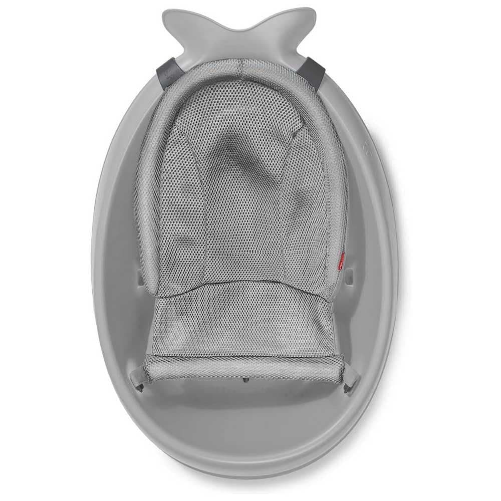 Gray Baby Bath Tub with Mesh Sling - Thumbnail 2