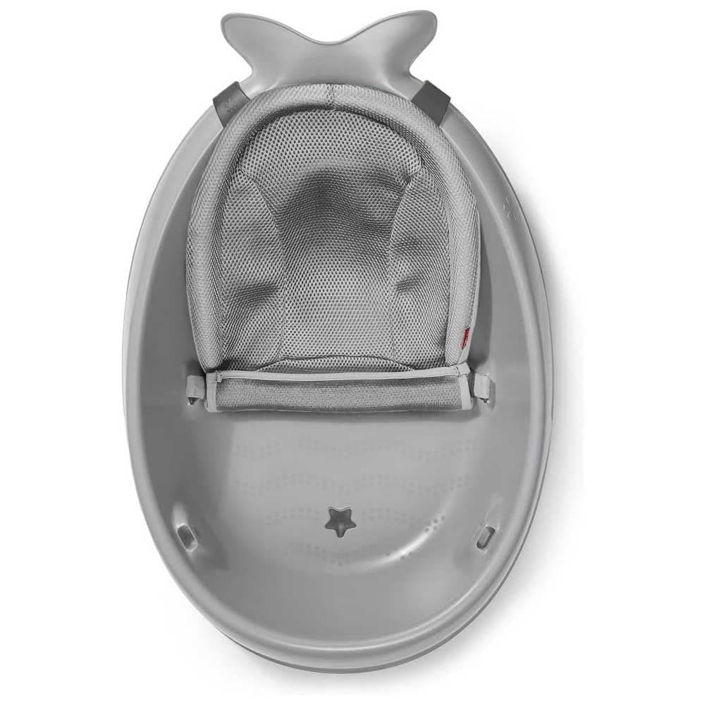 Gray Baby Bath Tub with Mesh Sling - Thumbnail 6