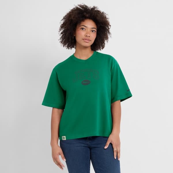 New York Jets Nike Women's Green Glory Arch Boxy T-Shirt | Size Small - Thumbnail 5
