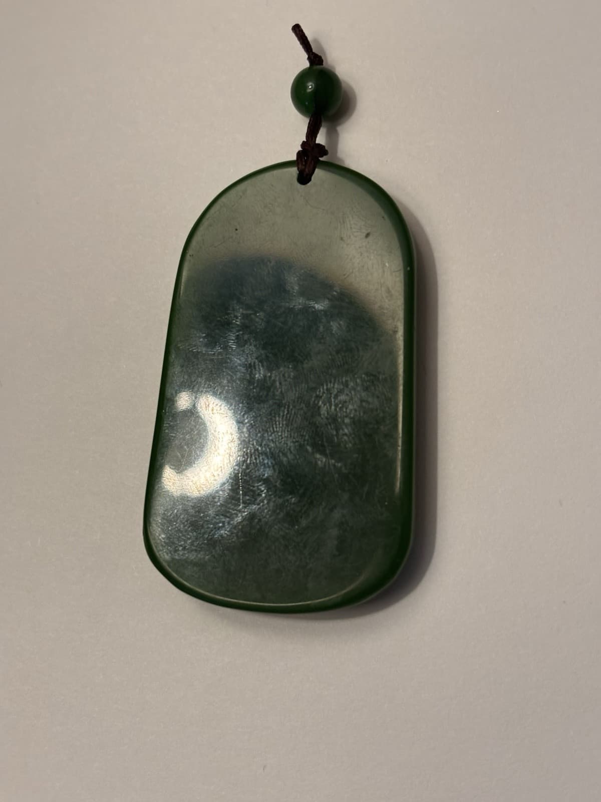Natural Hetian Jade Carved Guanyin Kwan Yin Dragon Pendant Chinese Spiritual - Thumbnail 3