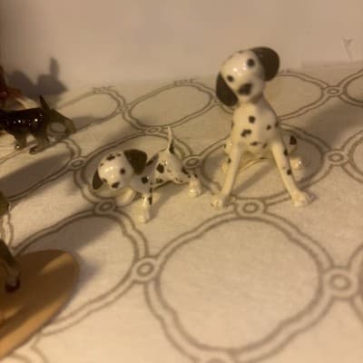 Rare Vintage Hagan Renaker Dalmatian Adult and Puppy In excellent Condition - Thumbnail 2