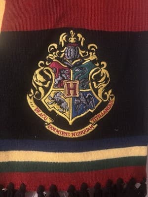 Official Universal Orlando Harry Potter Hogwarts Crest Acrylic Scarf - Thumbnail 2