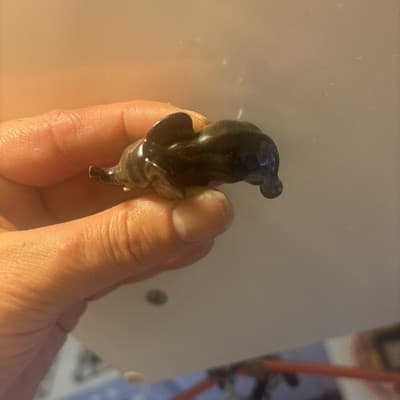 Rare Vintage Hagen Renaker Porcelain Baby Elephant Figurine W/ Right Leg Lifted - Thumbnail 3