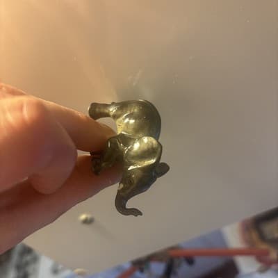 Rare Vintage Hagen Renaker Porcelain Baby Elephant Figurine W/ Right Leg Lifted - Thumbnail 6