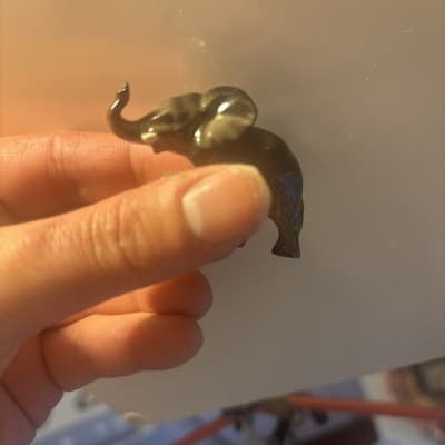 Rare Vintage Hagen Renaker Porcelain Baby Elephant Figurine W/ Right Leg Lifted - Thumbnail 4