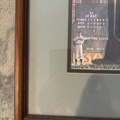 Professionally framed iconic Norman Rockwell print “Tough Call” 29.5”X 17.5” - Thumbnail 6