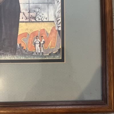 Professionally framed iconic Norman Rockwell print “Tough Call” 29.5”X 17.5” - Thumbnail 7