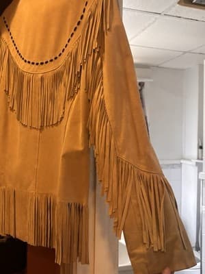 Telluride Western Style Leather Jacket With Fringe - Thumbnail 8