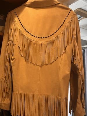 Telluride Western Style Leather Jacket With Fringe - Thumbnail 9