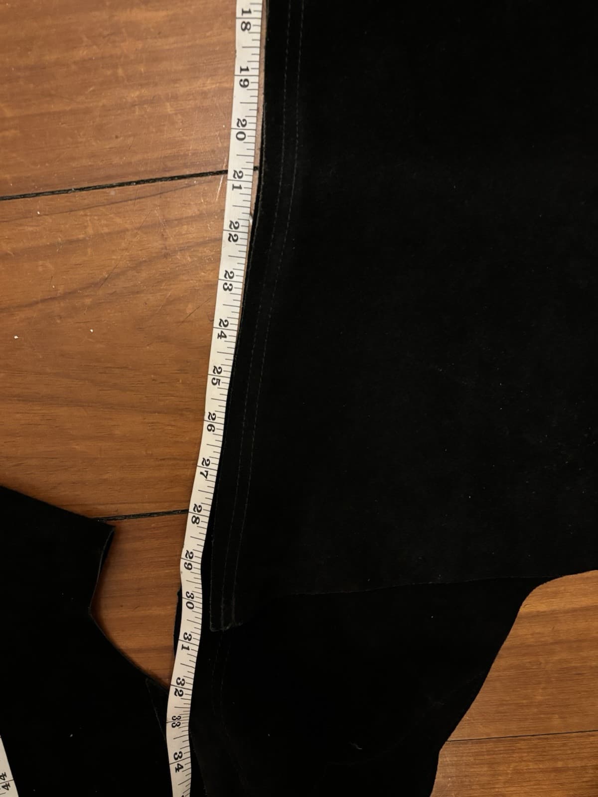 Youth Black Leather Suede Full Chaps Western Horse Riding Kids Equestrian - Thumbnail 4