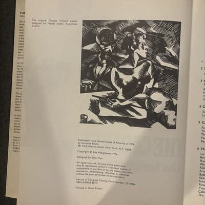 Cabaret Voltaire History Lisa Appignanesi 1976 Universe Books HC DJ 1st US Ed - Thumbnail 3