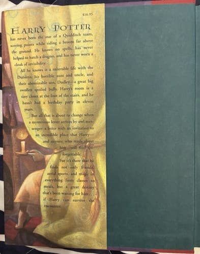 Harry Potter and the Sorcerer's Stone FIRST EDITION 7th Printing AUTHENTIC! - Thumbnail 3