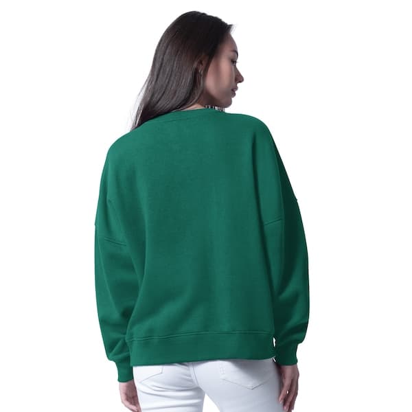 New York Jets G-III 4Her by Carl Banks Women's Oversized Feud Sweatshirt - Green | XS - Thumbnail 3