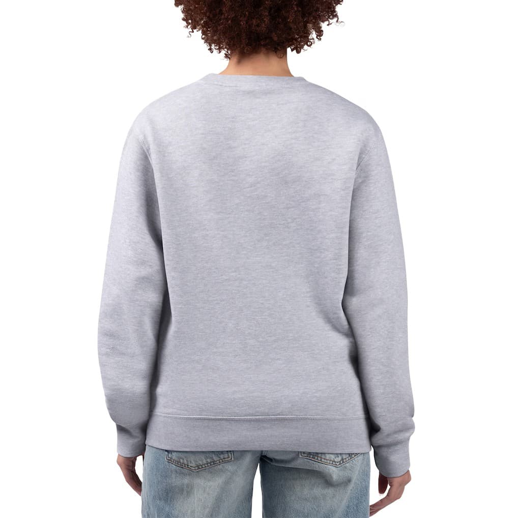 New York Yankees G-III 4Her by Carl Banks Women's Flowers Graphic Pullover Sweatshirt - Heather Gray | Size Small - Thumbnail 2