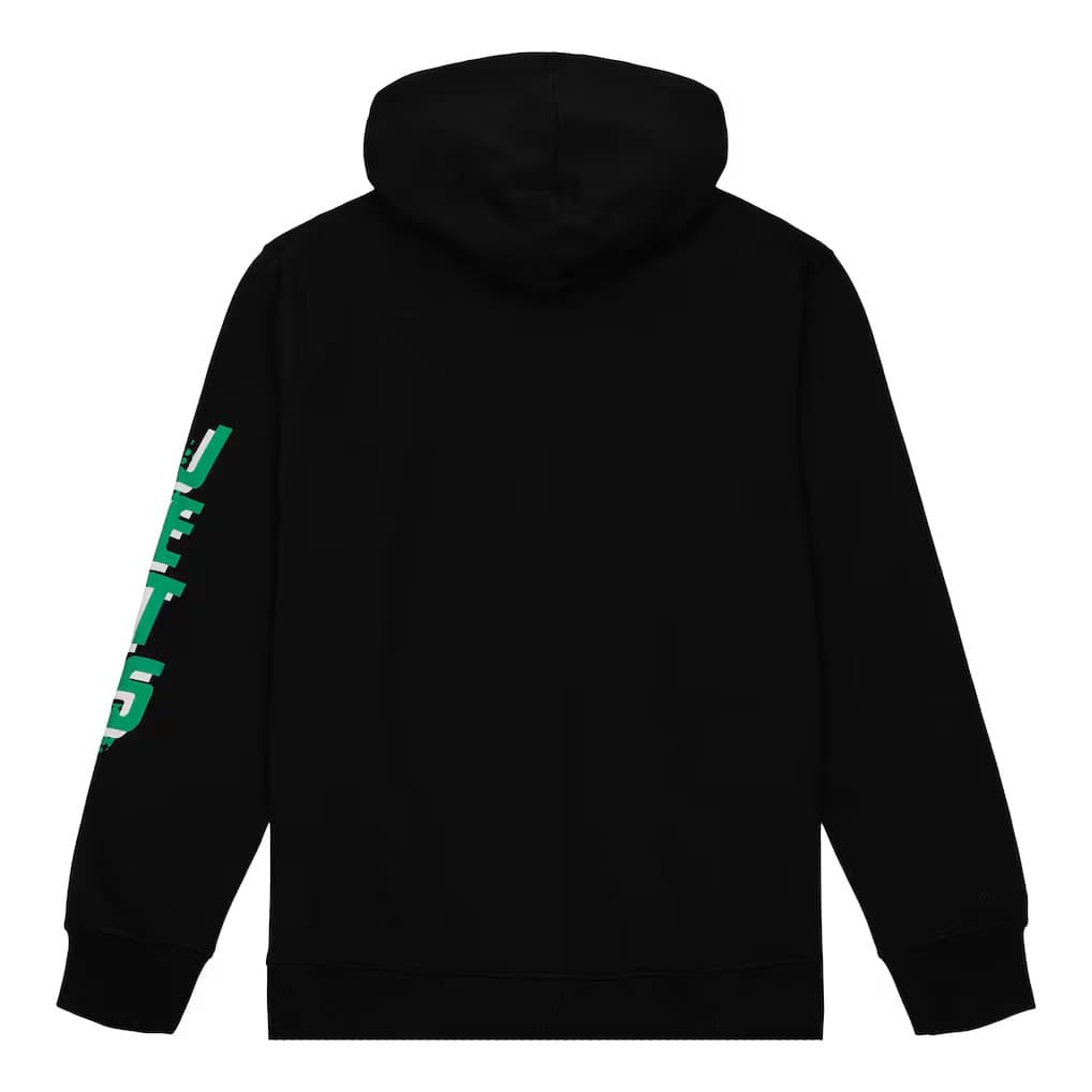 New York Jets Mitchell & Ness Gridiron Classics Big Face 7.0 Pullover Hoodie - Black | Size Small - Thumbnail 3