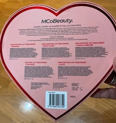 MCoBeauty Lips To Love 5pc Peptide Lip Set Gloss Balm Tint Gift Box New!!! - Thumbnail 3