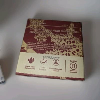 Dr. Squatch Frosty Peppermint Bar Soap Limited Edition Zero Grit, 5oz Natural!! - Thumbnail 3