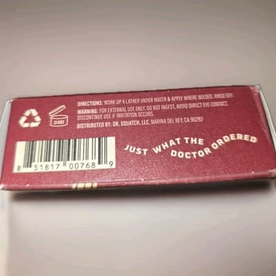 Dr. Squatch Frosty Peppermint Bar Soap Limited Edition Zero Grit, 5oz Natural!! - Thumbnail 6