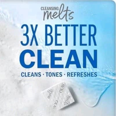 Olay Cleansing Melts Hyaluronic Daily Facial Cleanser 32 Pads Fragrance Free NIB - Thumbnail 3