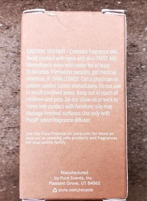 Pura White Pumpkin Smart Scent Fragrance Refill 0.33oz NEW Fall Scent NIB, Cozy! - Thumbnail 7