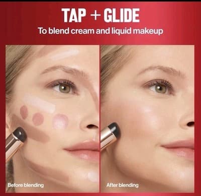 Revlon Dual-Ended Jelly Makeup Blender & Silicone Applicator ALL-IN-ONE Flawless - Thumbnail 4