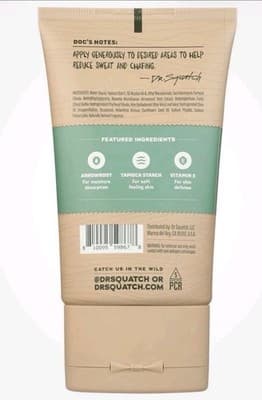 Dr. Squatch Rainforest Rapids Anti-Chafing Precision Deo 3.4oz Men’s NEW SEALED! - Thumbnail 2