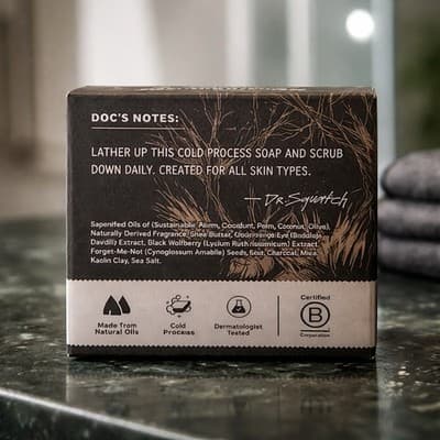 Dr. Squatch Werewolf Wash Limited Edition Bar Soap 5oz Natural/Heavy Grit NIP!! - Thumbnail 2
