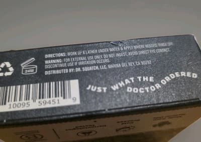 Dr Squatch Halloween Limited Edition Headless Rinse, No Grit, Natural Bar, NIP!! - Thumbnail 3