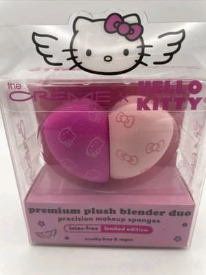 The Crème Shop x Hello Kitty Plush Blender Duo Makeup Sponges LE NIB NEW Sanrio! - Thumbnail 7