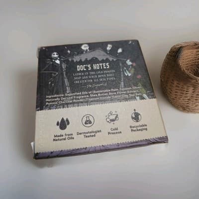 Dr Squatch Skellington's Suds 5oz Bar Soap Disney Nightmare Before Christmas NIP - Thumbnail 4