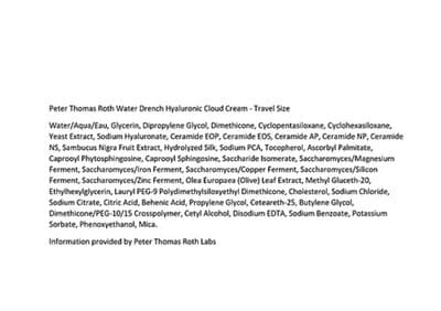 Peter Thomas Roth Water Drench Hyaluronic Cloud Cream Moisturizer .67oz NWOB New - Thumbnail 8