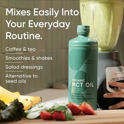 100% Organic MCT Oil - Keto & Vegan MCTs C8, C10 from Coconuts - Flavorless Oil - Thumbnail 6