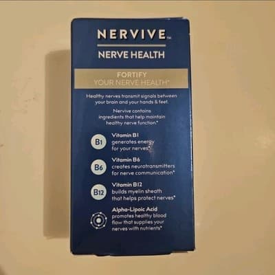 Nervive Nerve Health Dietary Supplement 30 Tablets Exp 2027+ - Thumbnail 3