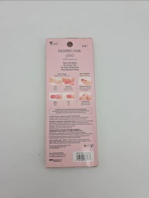 Dashing Diva Obsidian Black Gold Gloss Gel Nail Strips 32 Ct Glitter NIB NEW Box - Thumbnail 2