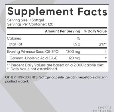 Evening Primrose Supplement from Cold Pressed Oil - Softgels for Women’s Health - Thumbnail 5